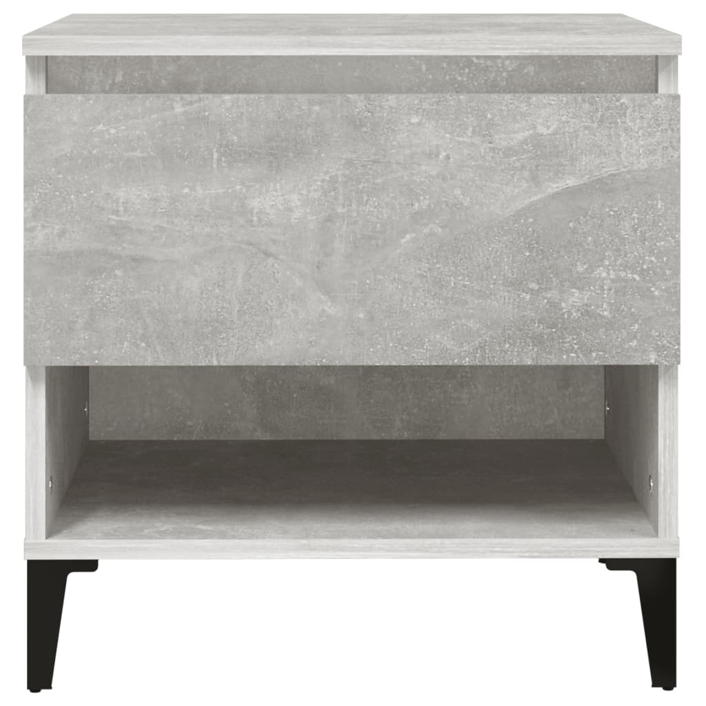 Sivupöydät 2 kpl betoninharmaa 50x46x50 cm tekninen puu - Sisustajankoti.fi