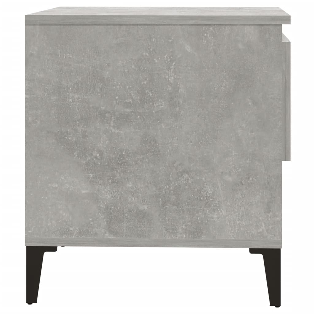 Sivupöydät 2 kpl betoninharmaa 50x46x50 cm tekninen puu - Sisustajankoti.fi