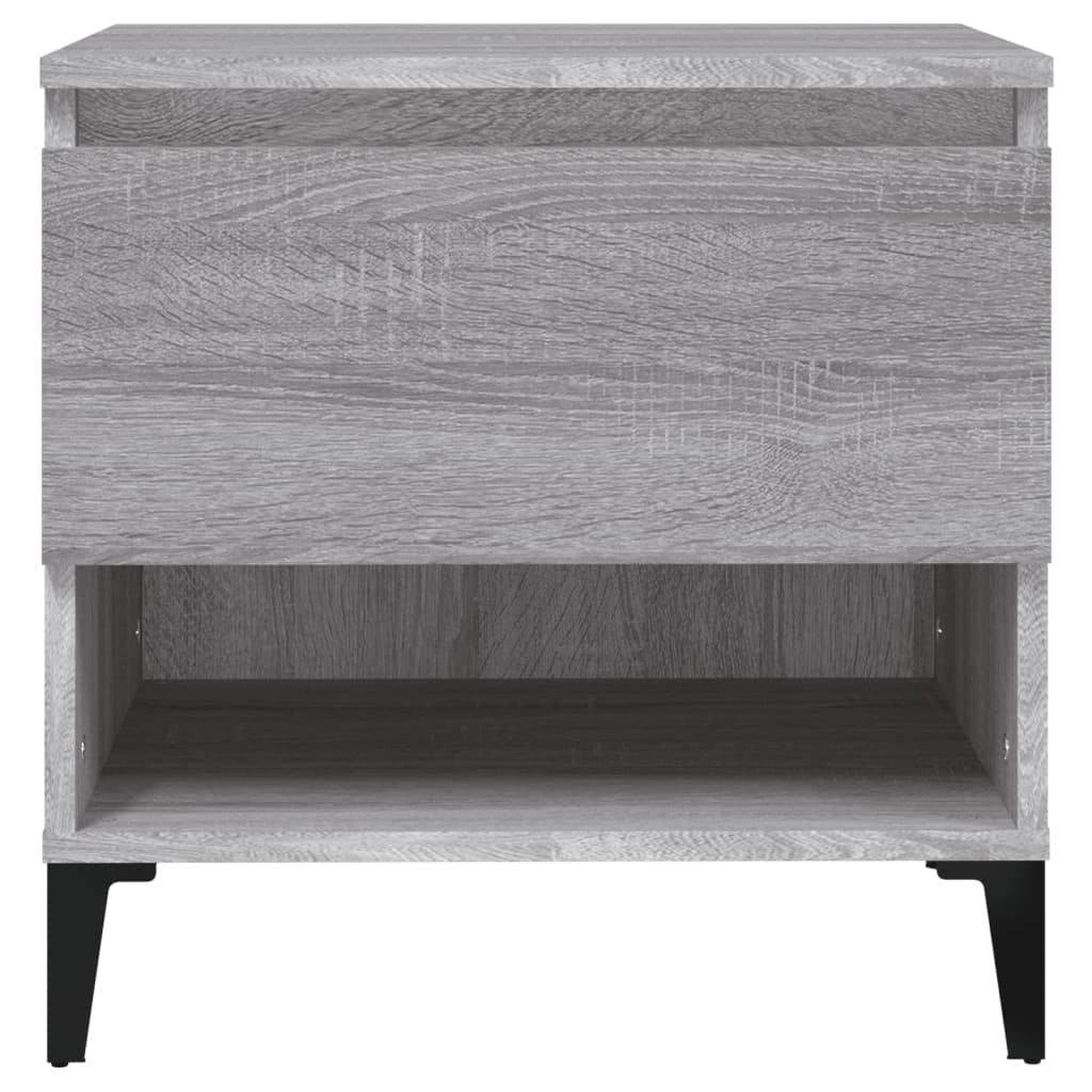 Sivupöydät 2 kpl harmaa Sonoma 50x46x50 cm tekninen puu - Sisustajankoti.fi