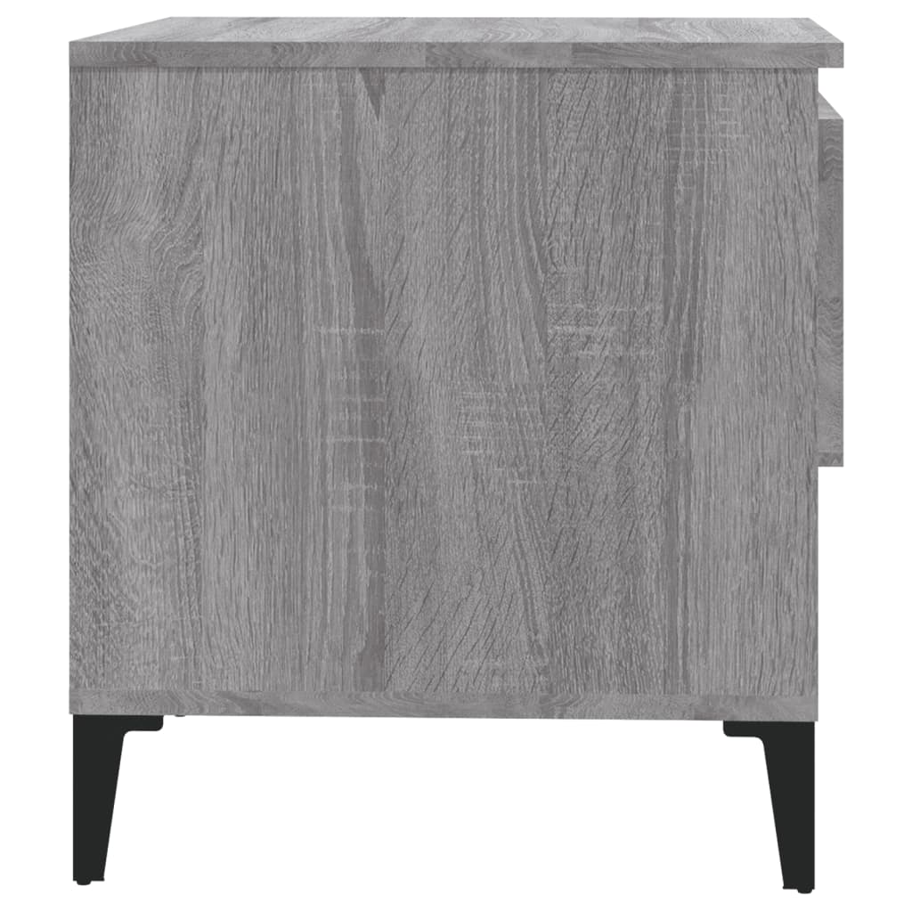 Sivupöydät 2 kpl harmaa Sonoma 50x46x50 cm tekninen puu - Sisustajankoti.fi