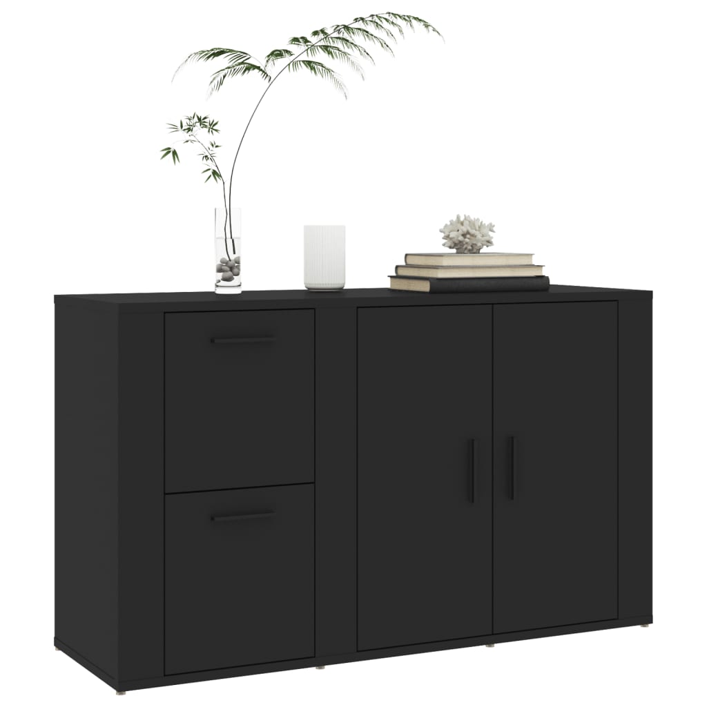 Senkki musta 100x33x59,5 cm tekninen puu - Sisustajankoti.fi