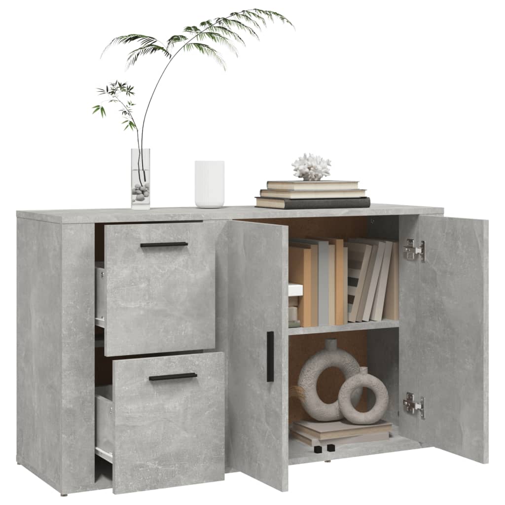 Senkki betoninharmaa 100x33x59,5 cm tekninen puu - Sisustajankoti.fi