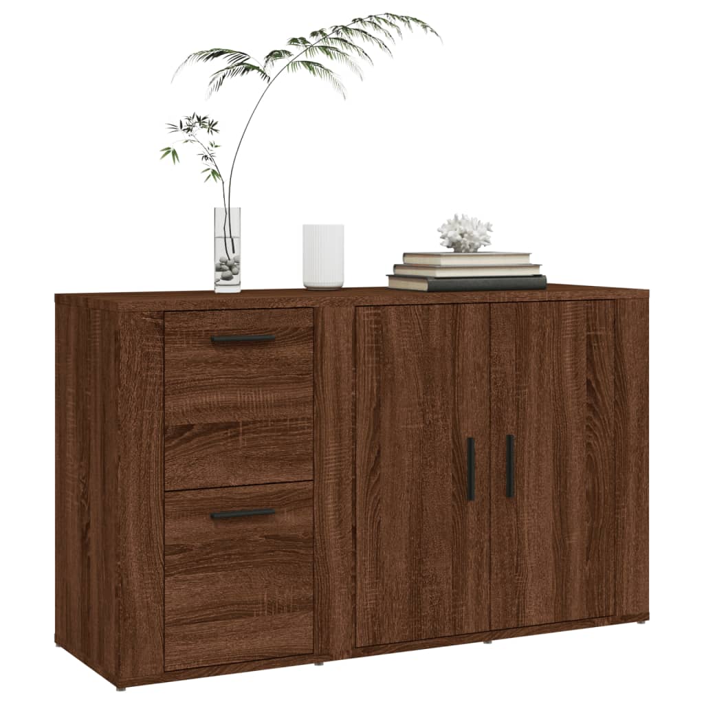 Senkki ruskea tammi 100x33x59,5 cm tekninen puu - Sisustajankoti.fi