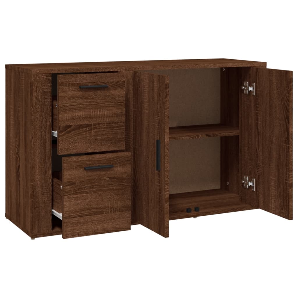 Senkki ruskea tammi 100x33x59,5 cm tekninen puu - Sisustajankoti.fi