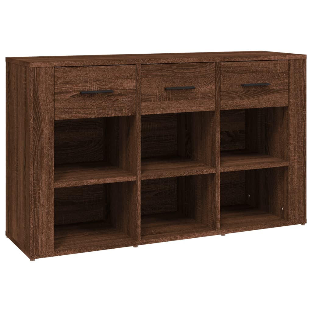 Senkki ruskea tammi 100x30x59,5 cm tekninen puu - Sisustajankoti.fi