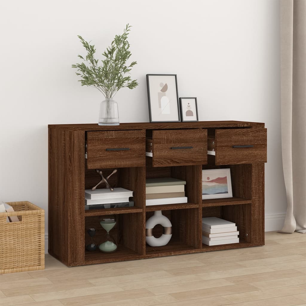 Senkki ruskea tammi 100x30x59,5 cm tekninen puu - Sisustajankoti.fi