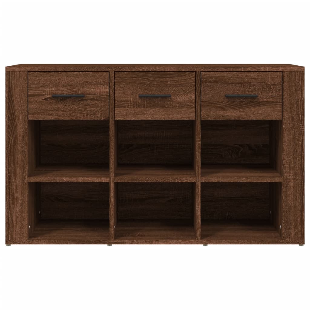 Senkki ruskea tammi 100x30x59,5 cm tekninen puu - Sisustajankoti.fi