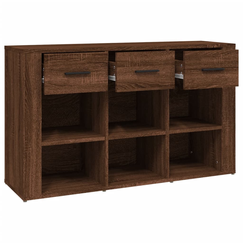Senkki ruskea tammi 100x30x59,5 cm tekninen puu - Sisustajankoti.fi