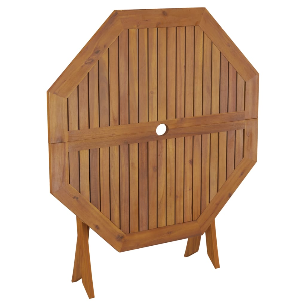 Kokoontaittuva puutarhapöytä 90x75 cm täysi akaasiapuu - Sisustajankoti.fi