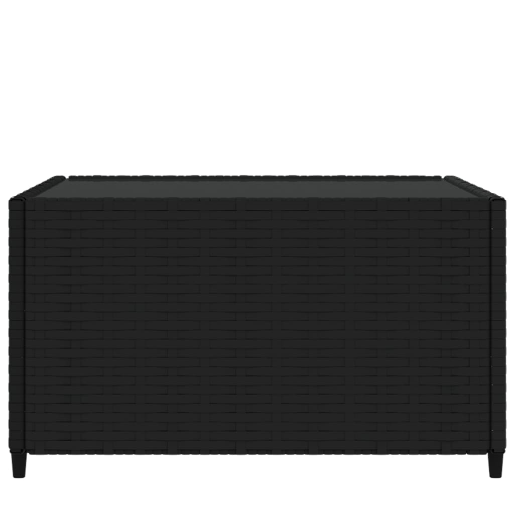 Puutarhapöytä musta 50x50x30 cm polyrottinki - Sisustajankoti.fi