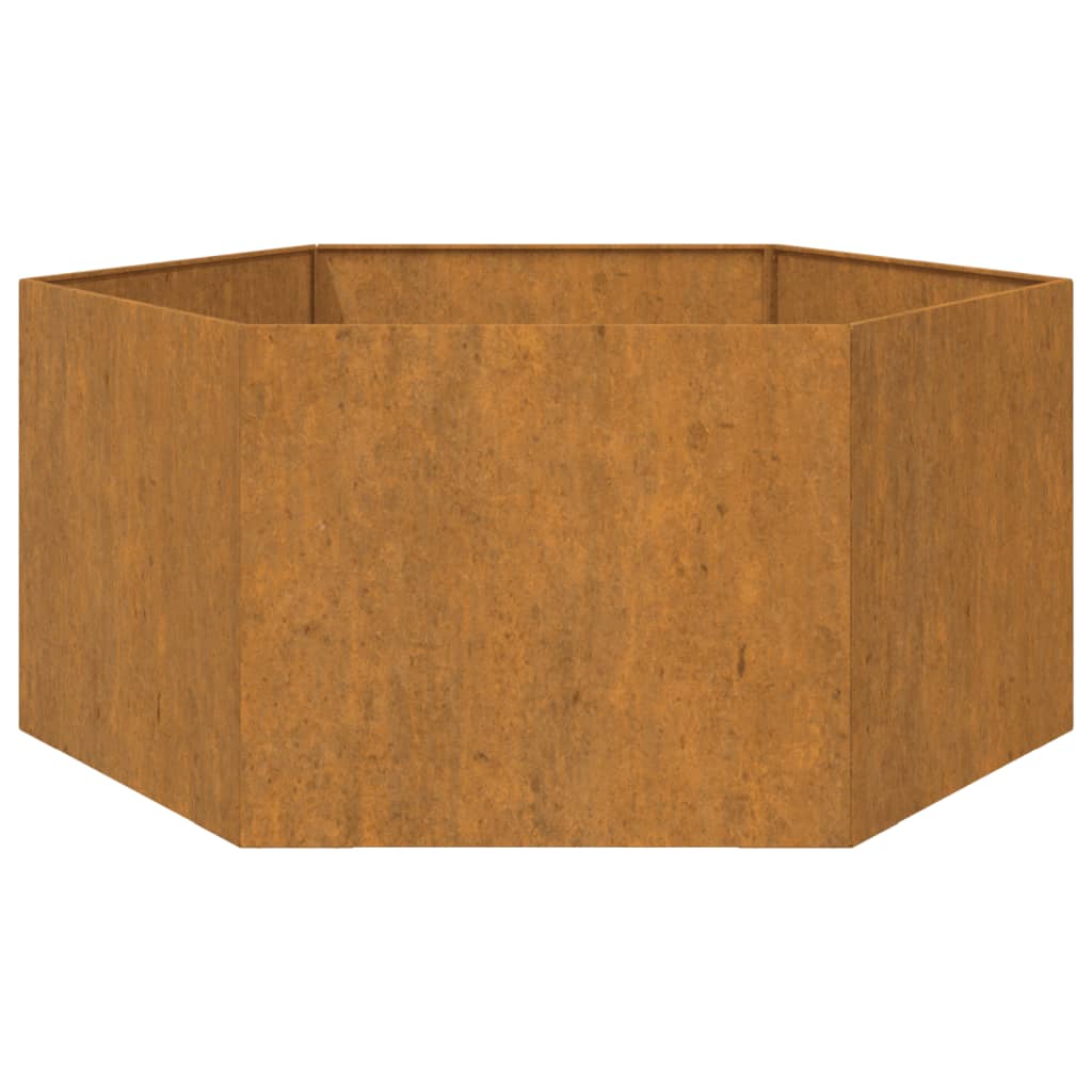 Kukkalaatikko harmaa 90x90x45 cm säänkestävä teräs - Sisustajankoti.fi