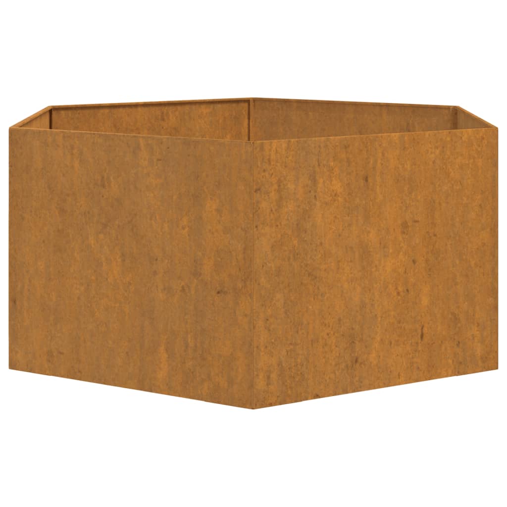 Kukkalaatikko harmaa 90x90x45 cm säänkestävä teräs - Sisustajankoti.fi