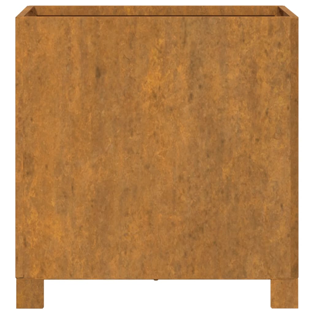 Kukkalaatikot jaloilla 2kpl harmaa 42x40x43cm säänkestävä teräs - Sisustajankoti.fi