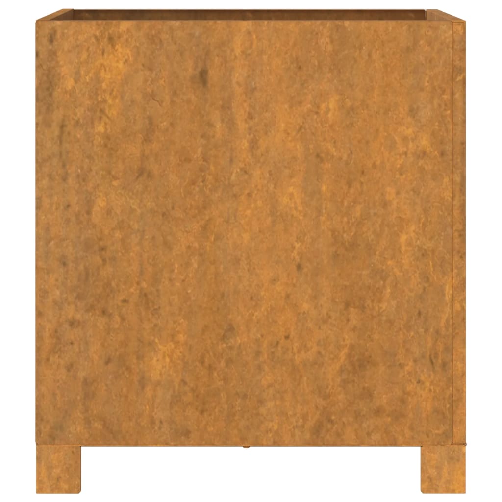 Kukkalaatikot jaloilla 2kpl harmaa 42x40x43cm säänkestävä teräs - Sisustajankoti.fi