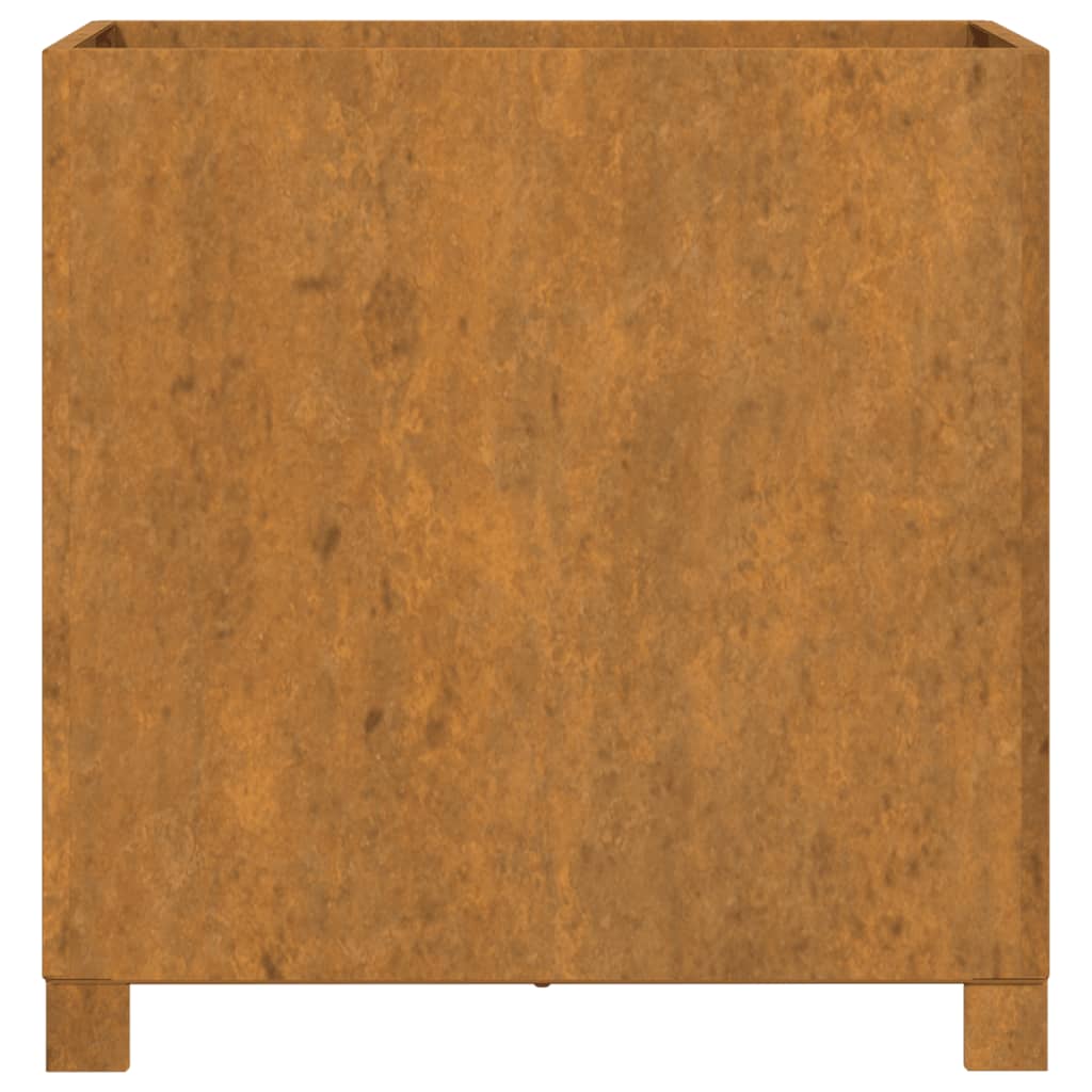 Kukkalaatikot jaloilla 2kpl harmaa 49x47x50cm säänkestävä teräs - Sisustajankoti.fi