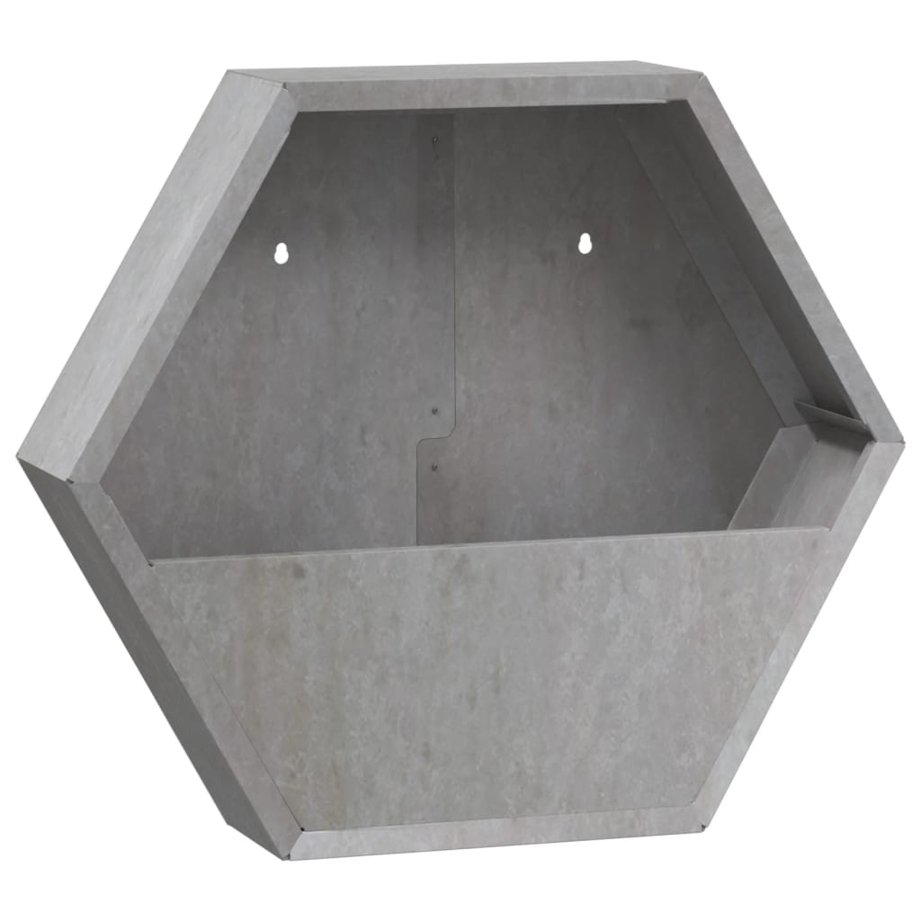 Kukkalaatikot seinälle 2 kpl Corten teräs 46x10x40 cm - Sisustajankoti.fi