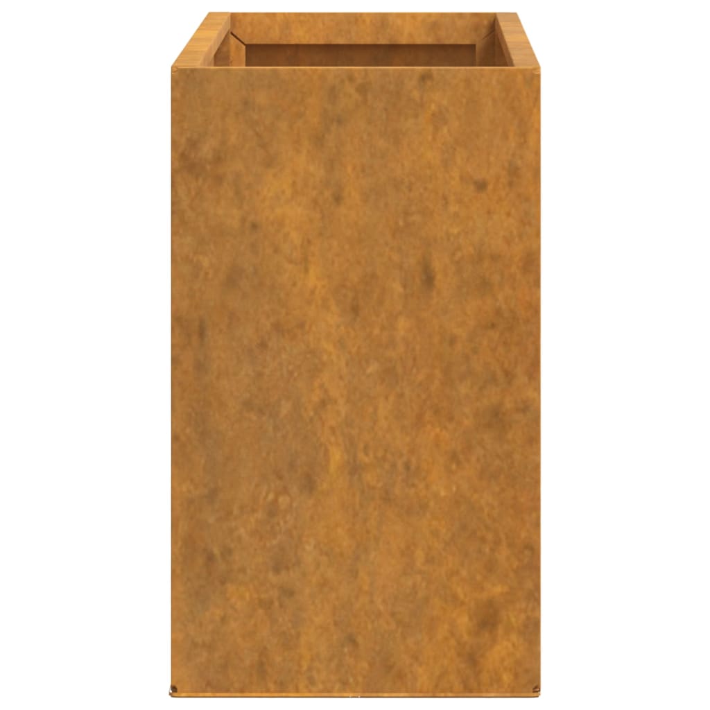 Kukkalaatikot seinälle 2 kpl Corten teräs 53x10x17 cm - Sisustajankoti.fi