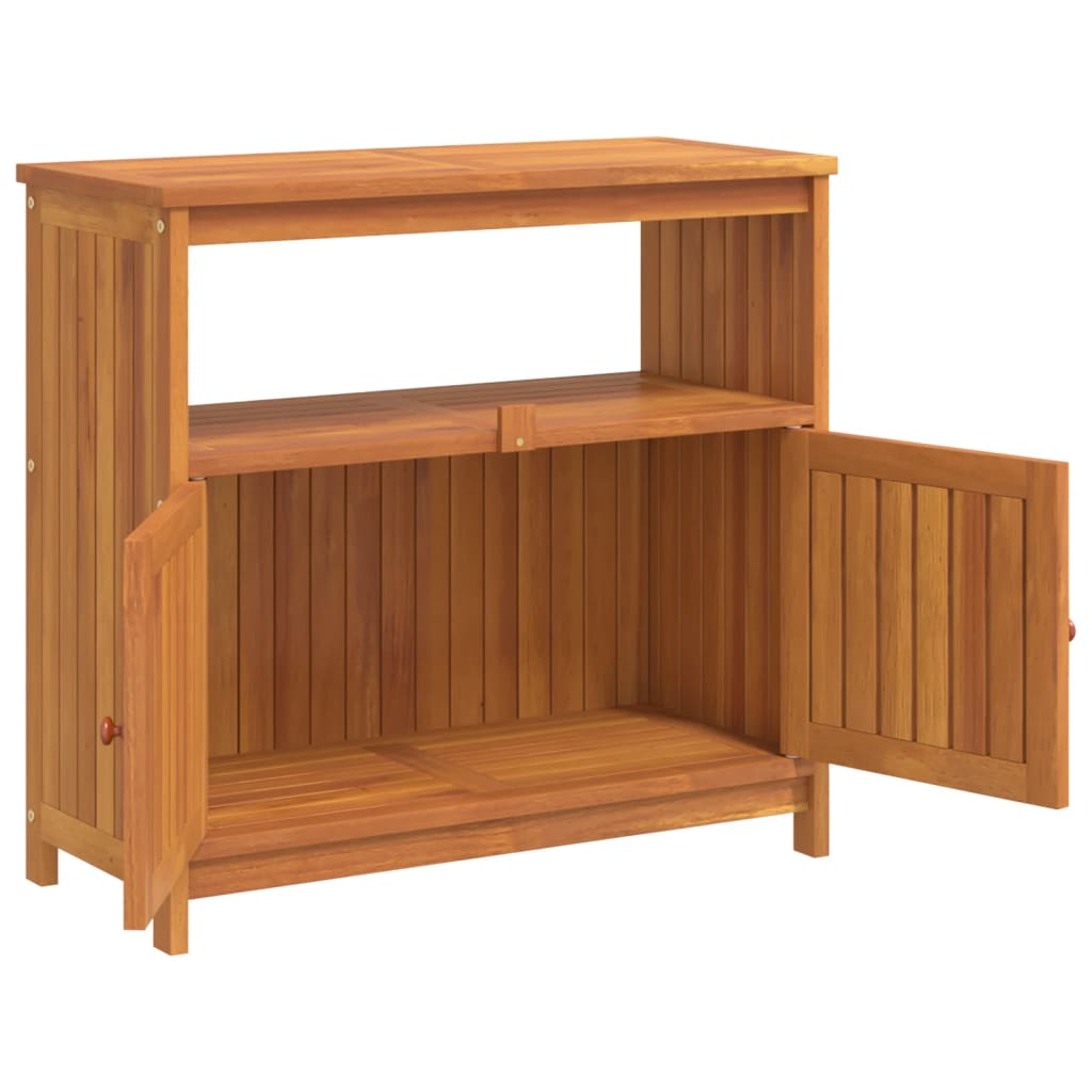 Konsolipöytä ulos 80x35x75 cm täysi akasiapuu - Sisustajankoti.fi