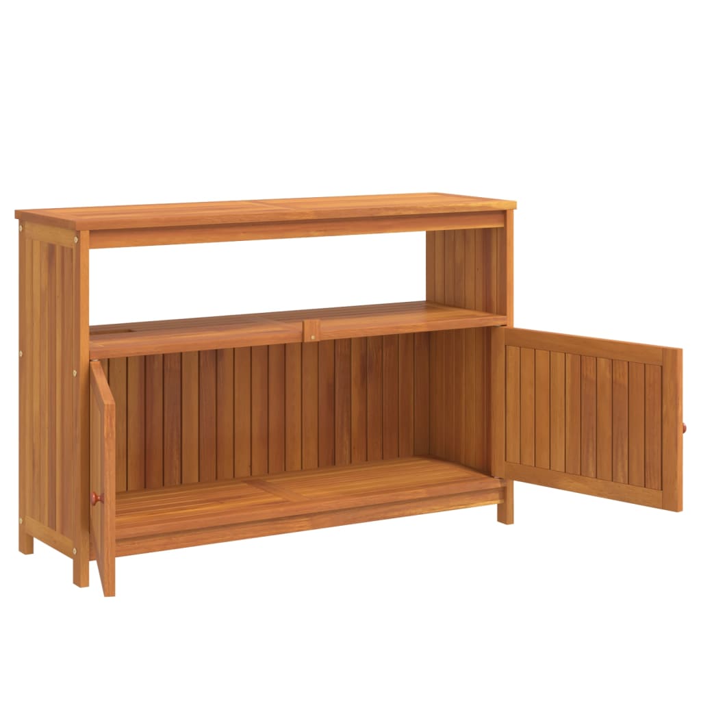 Konsolipöytä ulos 110x35x75 cm täysi akasiapuu - Sisustajankoti.fi