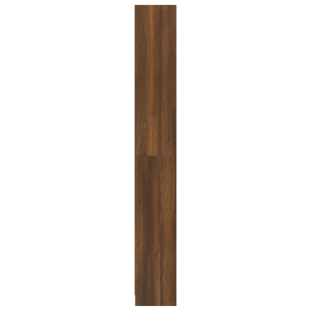 5-kerroksinen Kirjahylly ruskea tammi 40x24x175 cm tekninen puu - Sisustajankoti.fi