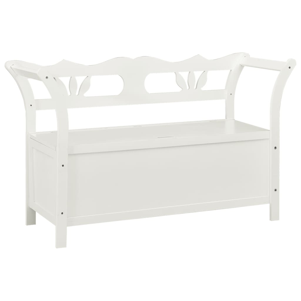 Penkki valkoinen 107x45x75,5 cm täysi kuusi - Sisustajankoti.fi