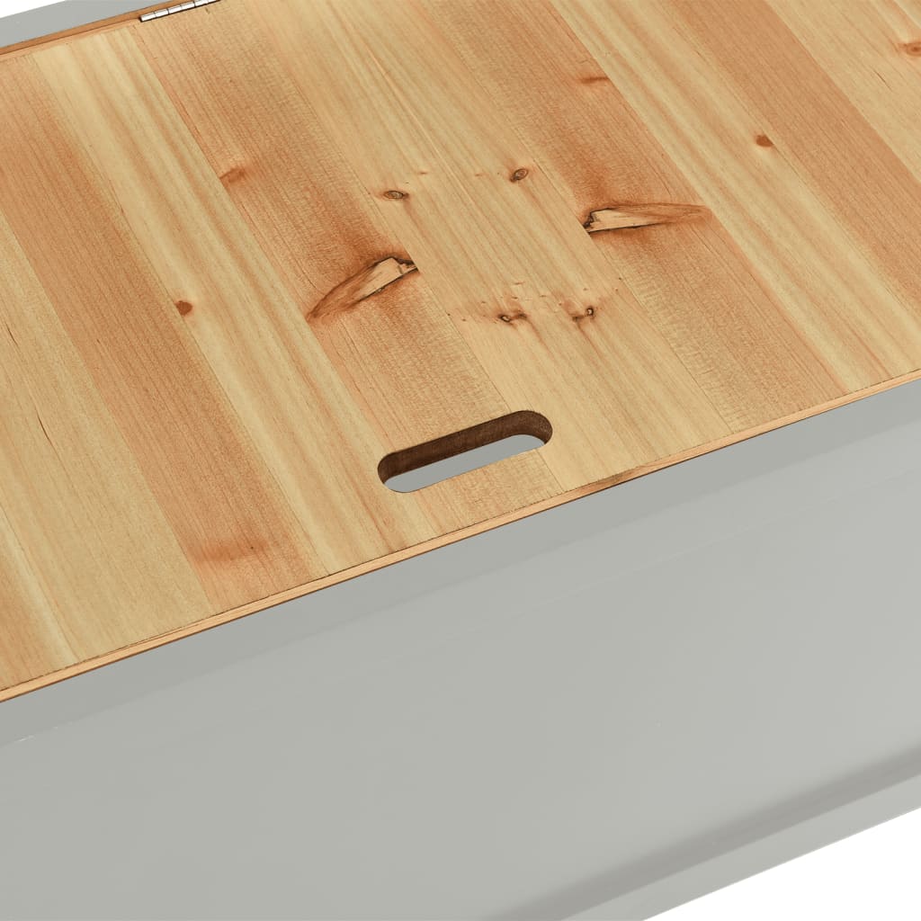 Penkki harmaa 107x45x75,5 cm täysi kuusi - Sisustajankoti.fi