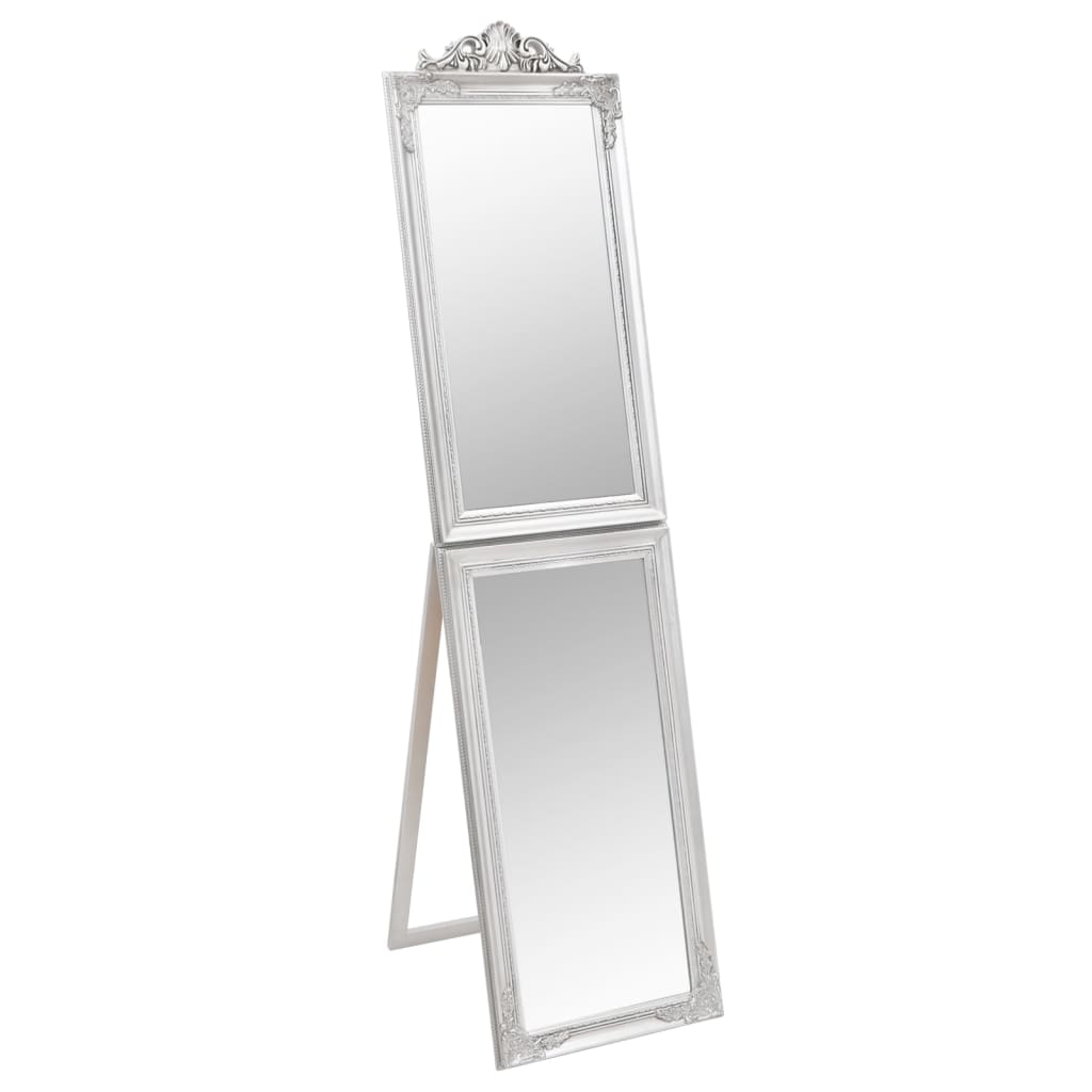 Vapaasti seisova peili hopea 45x180 cm - Sisustajankoti.fi