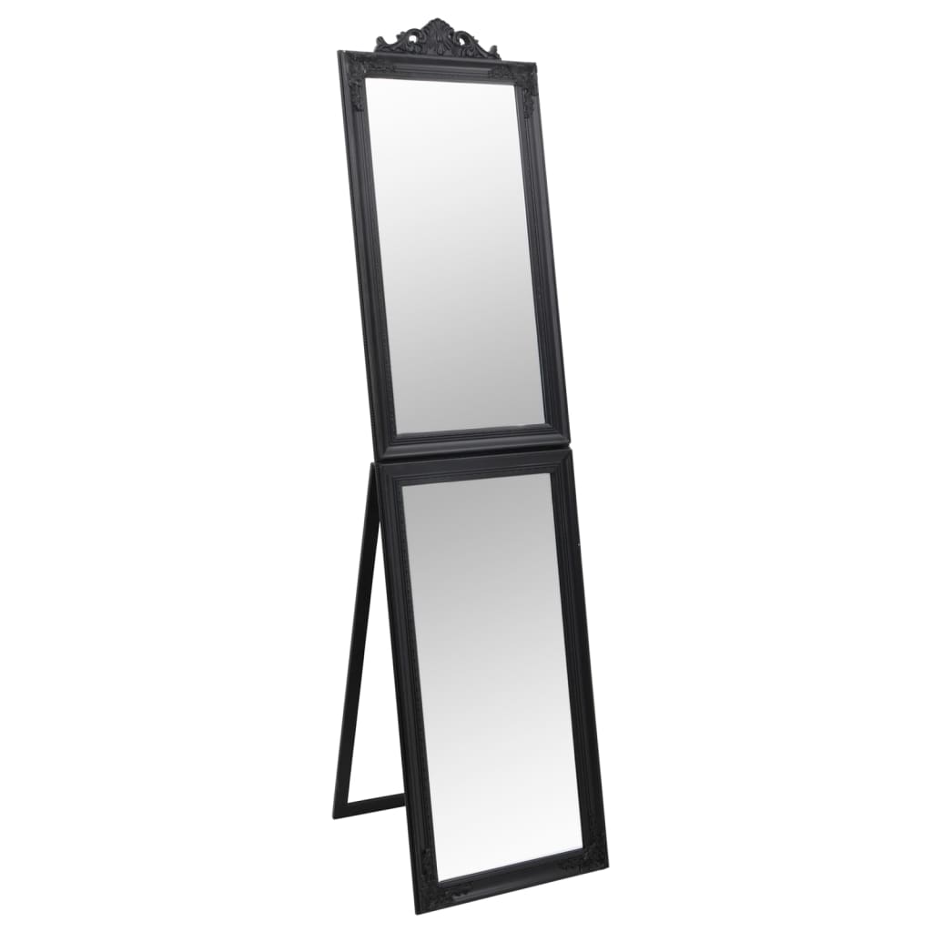 Vapaasti seisova peili musta 45x180 cm - Sisustajankoti.fi