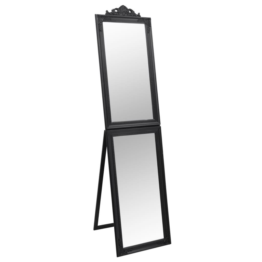 Vapaasti seisova peili musta 50x200 cm - Sisustajankoti.fi