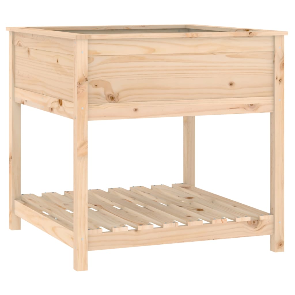 Kukkalaatikko hyllyllä 82,5x82,5x81 cm täysi mänty - Sisustajankoti.fi