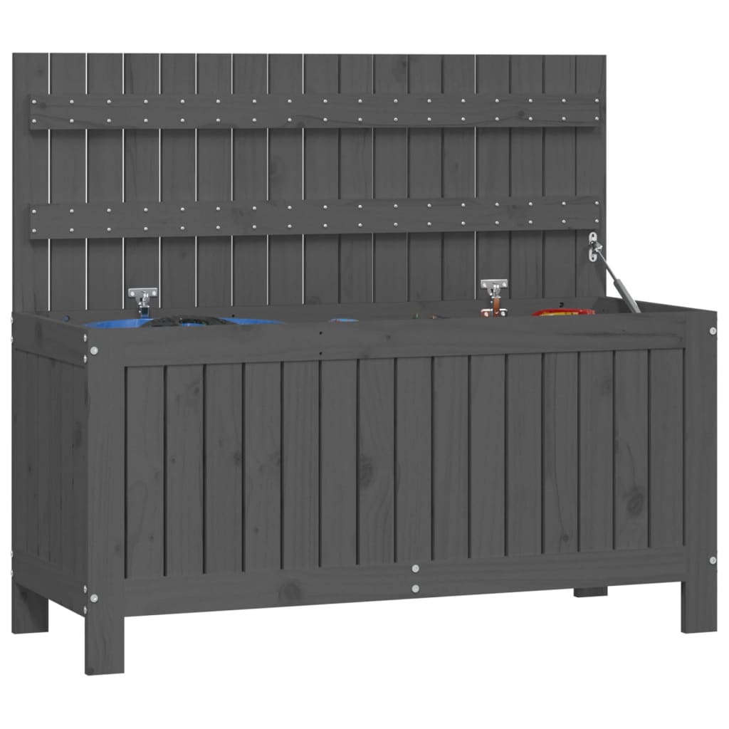 Säilytyslaatikko harmaa 108x42,5x54 cm täysi mänty - Sisustajankoti.fi