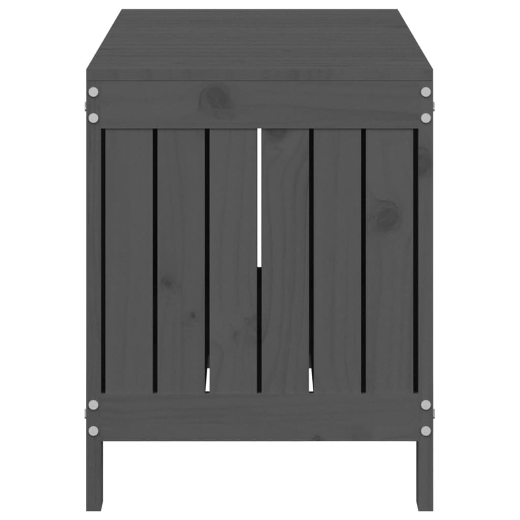 Säilytyslaatikko harmaa 108x42,5x54 cm täysi mänty - Sisustajankoti.fi