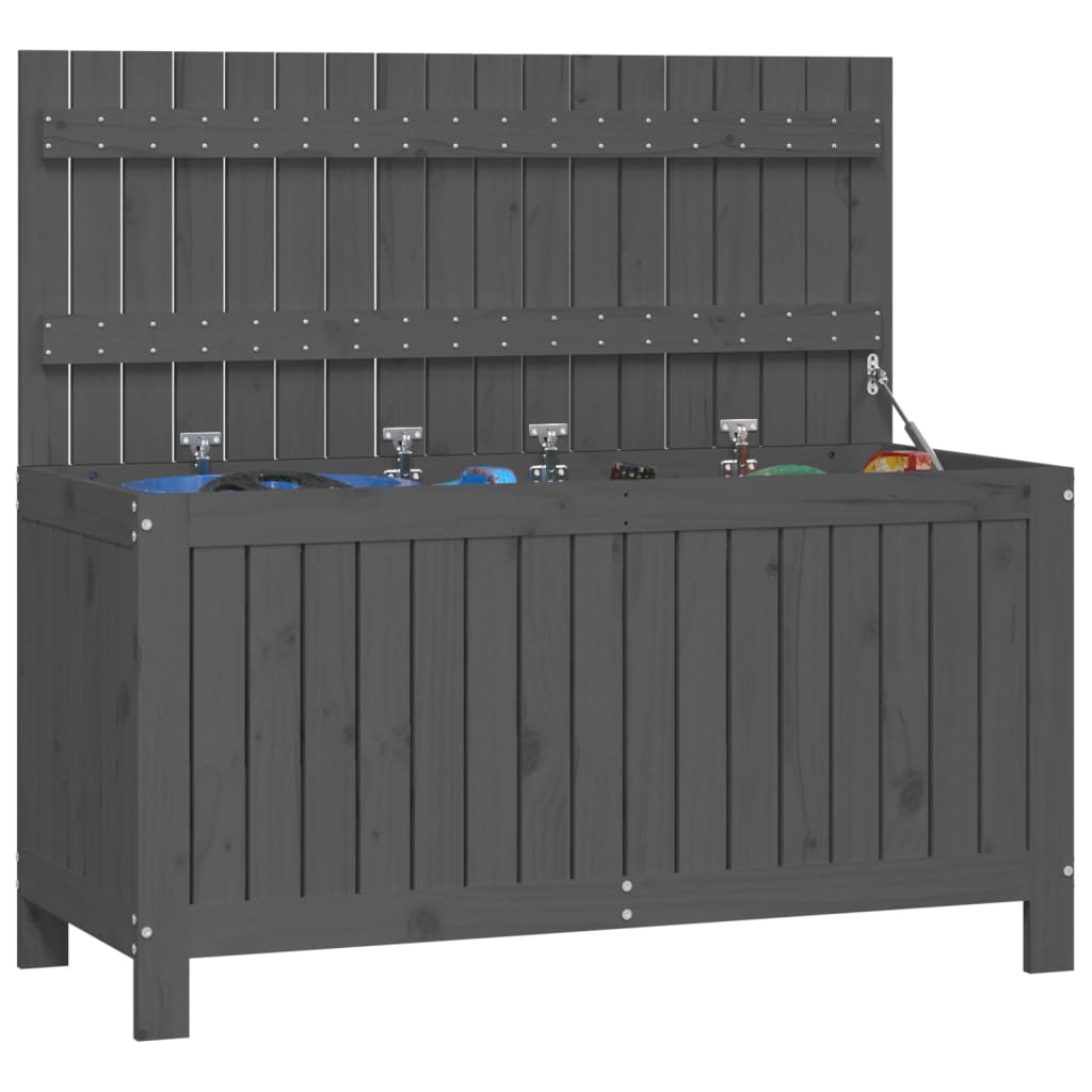 Säilytyslaatikko harmaa 115x49x60 cm täysi mänty - Sisustajankoti.fi