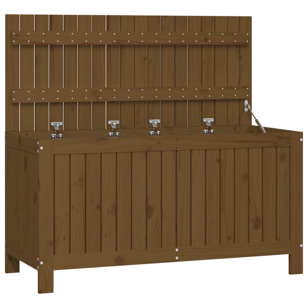 Säilytyslaatikko hunajanruskea 115x49x60 cm täysi mänty - Sisustajankoti.fi