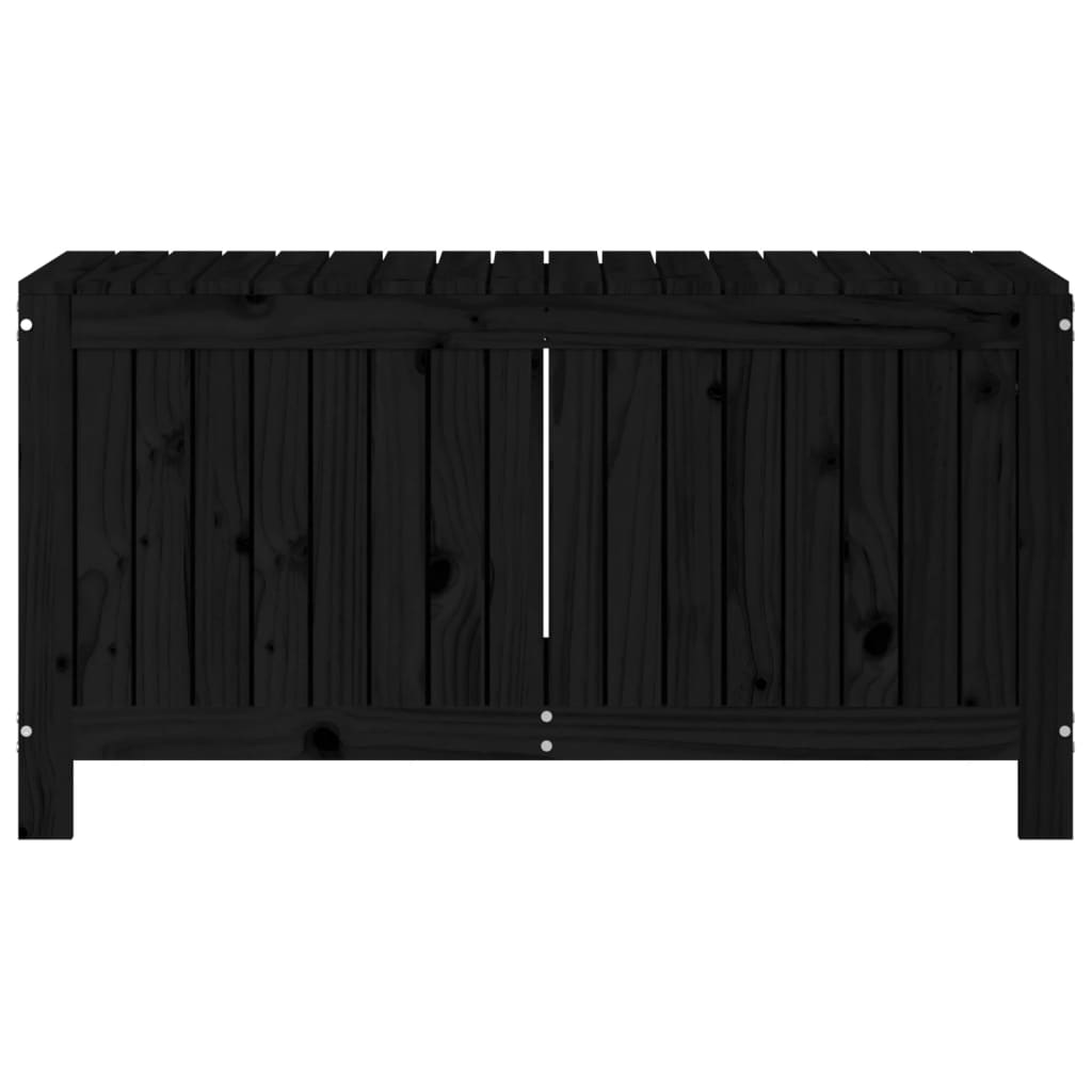 Säilytyslaatikko musta 115x49x60 cm täysi mänty - Sisustajankoti.fi