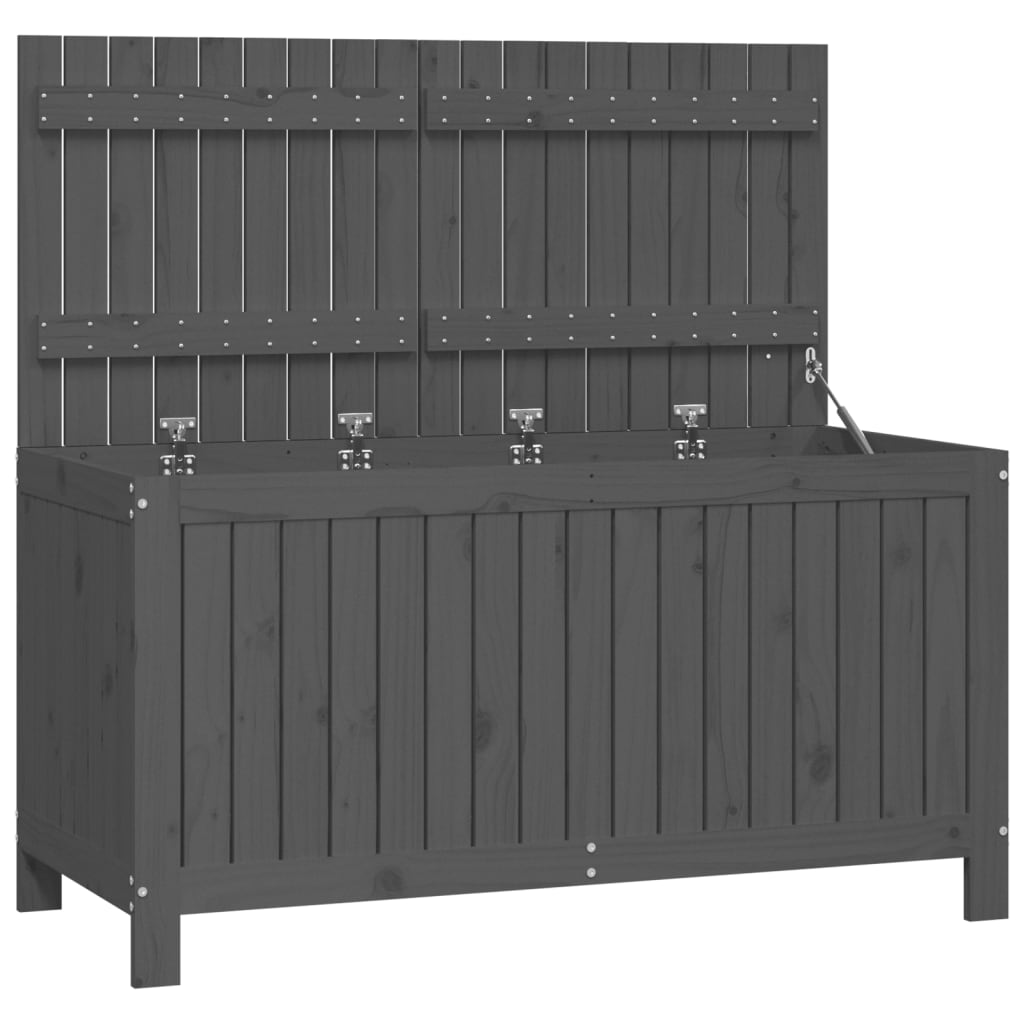 Säilytyslaatikko harmaa 121x55x64 cm täysi mänty - Sisustajankoti.fi