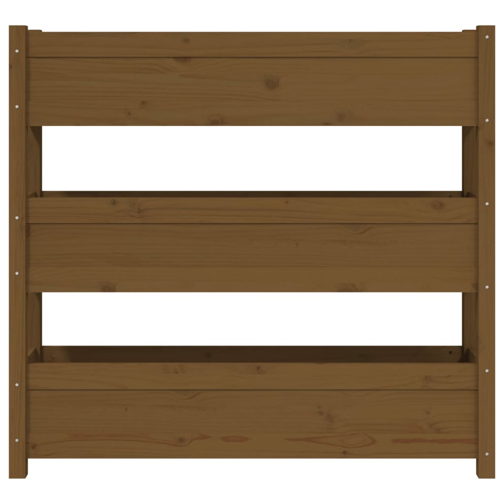 Kukkalaatikko hunajanruskea 112x25x104,5 cm täysi mänty - Sisustajankoti.fi