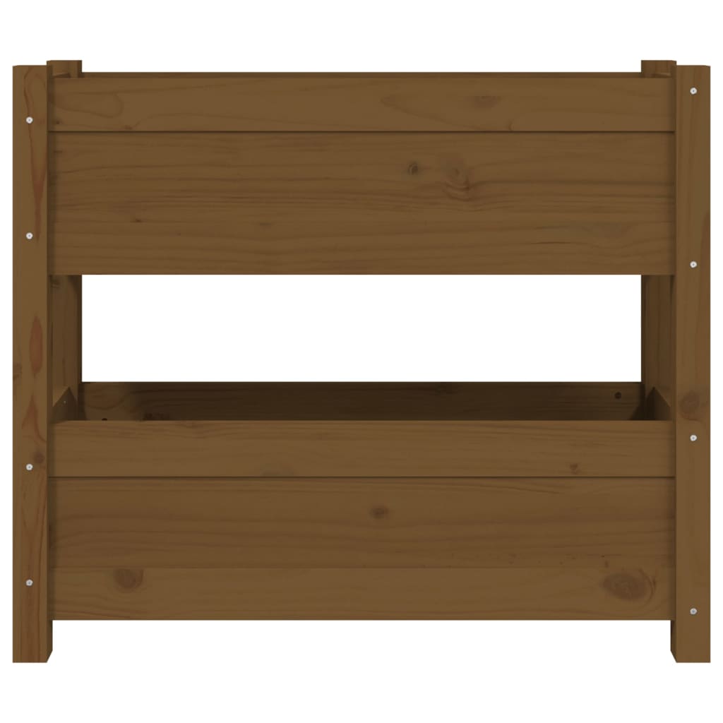 Kukkalaatikko hunajanruskea 77x25x66 cm täysi mänty - Sisustajankoti.fi