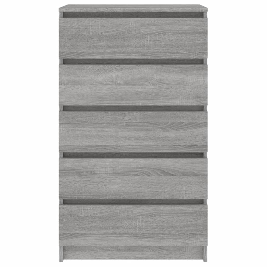 Laatikosto harmaa Sonoma 60x36x103 cm tekninen puu - Sisustajankoti.fi