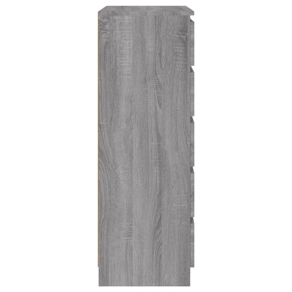 Laatikosto harmaa Sonoma 60x36x103 cm tekninen puu - Sisustajankoti.fi