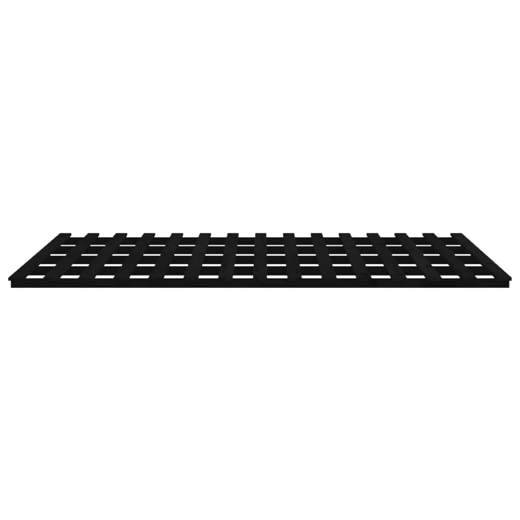 Sängynrunko musta 160x200 cm täysi mänty - Sisustajankoti.fi