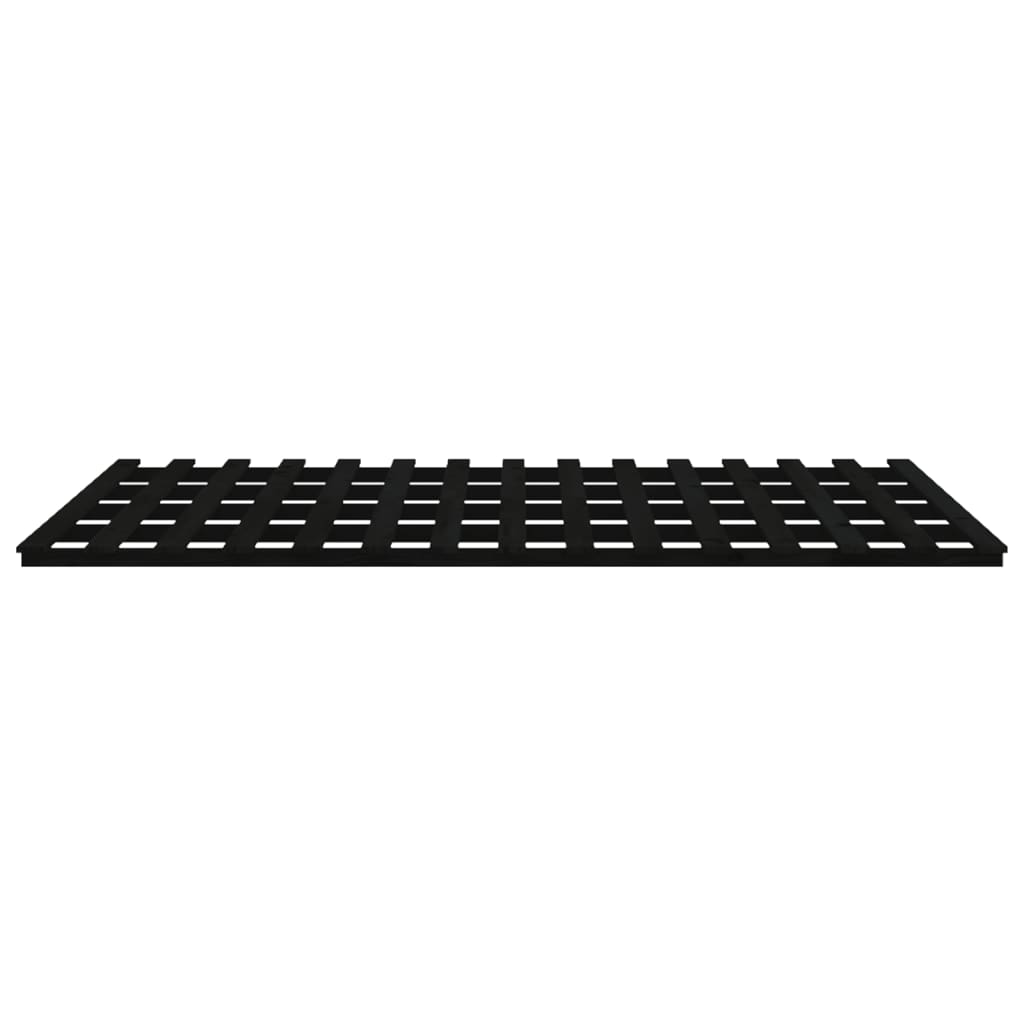 Sängynrunko musta 180x200 cm täysi mänty - Sisustajankoti.fi