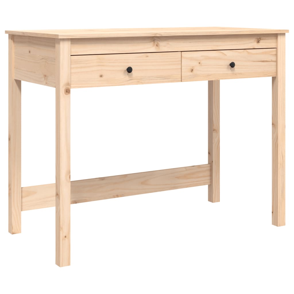 Työpöytä laatikoilla 100x50x78 cm täysi mänty - Sisustajankoti.fi