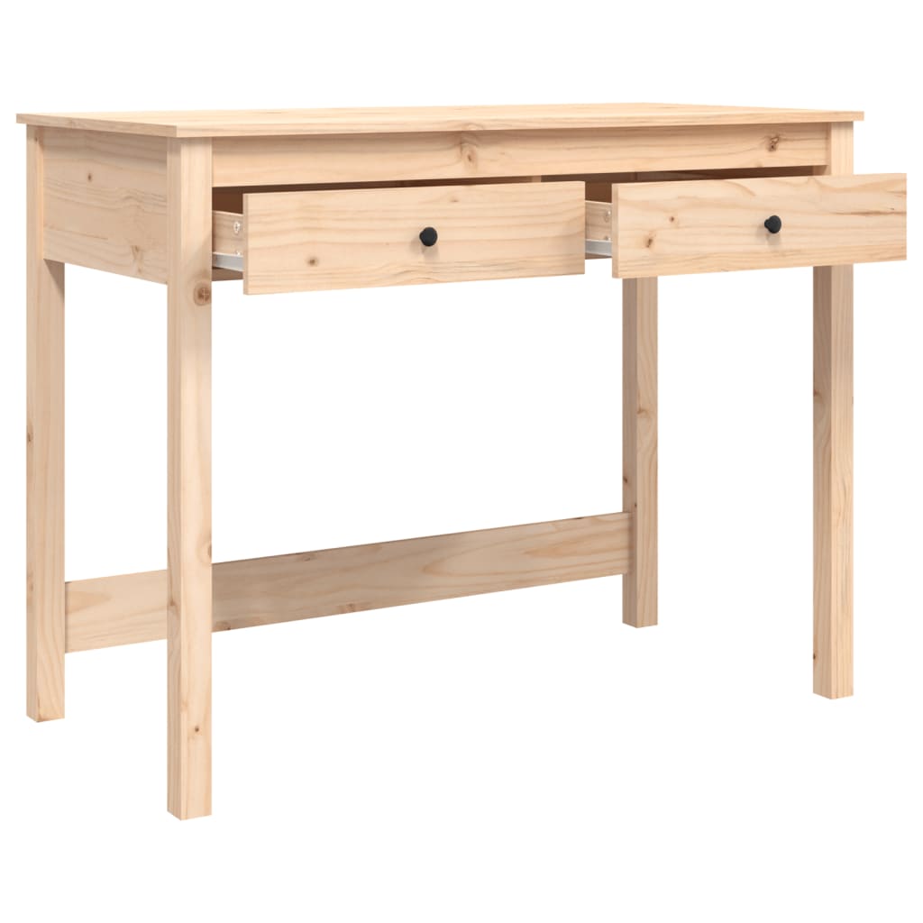 Työpöytä laatikoilla 100x50x78 cm täysi mänty - Sisustajankoti.fi