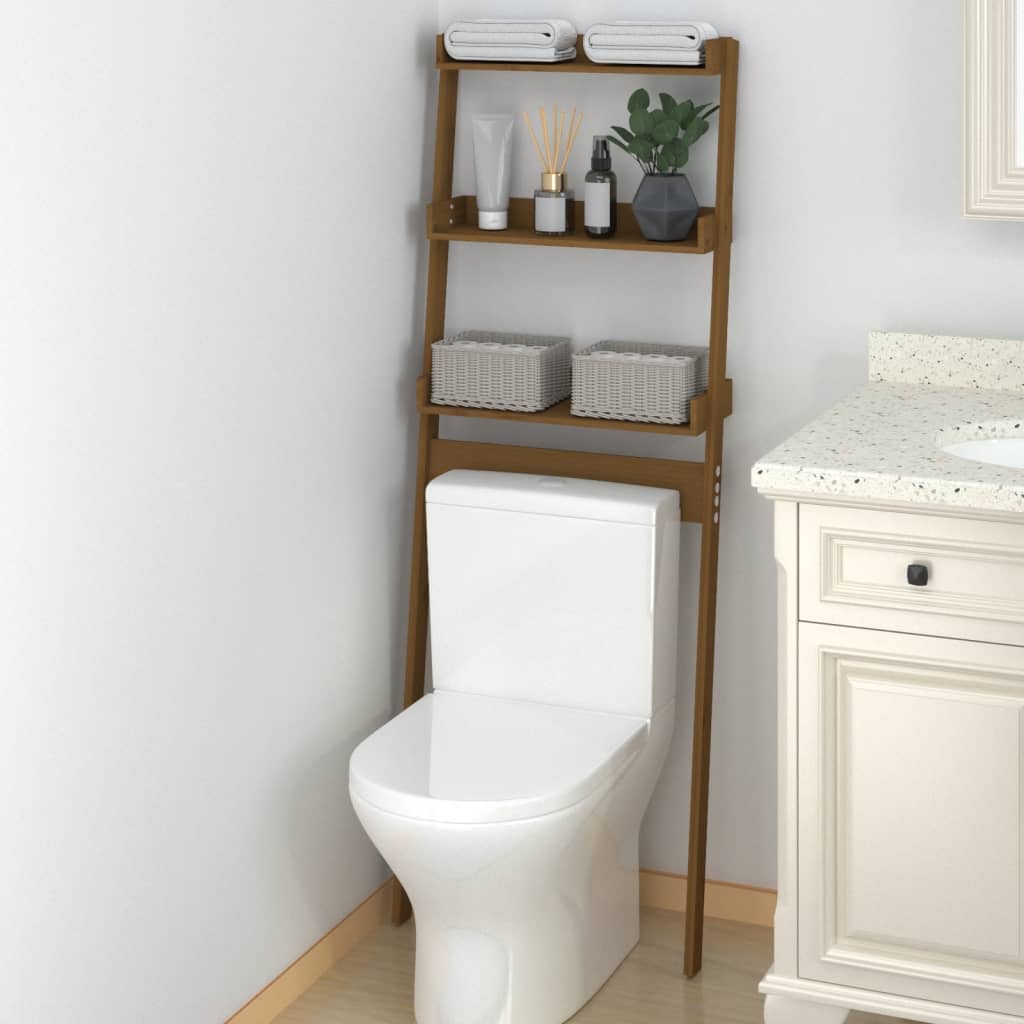 WC-teline hunajanruskea 63,5x32x179 cm täysi mänty - Sisustajankoti.fi