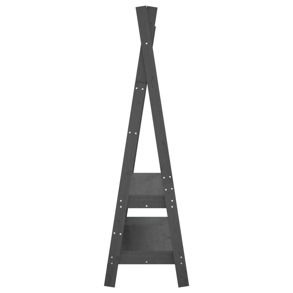 Vaateteline harmaa 100x45,5x150 cm täysi mänty - Sisustajankoti.fi