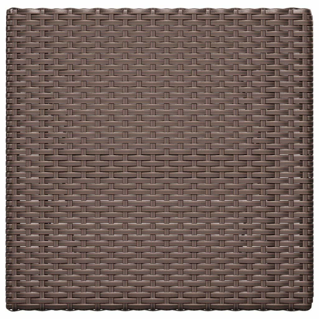 Taitettava bistropöytä ruskea 55x54x71 cm polyrottinki - Sisustajankoti.fi