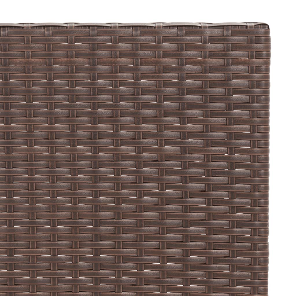 Taitettava bistropöytä ruskea 55x54x71 cm polyrottinki - Sisustajankoti.fi
