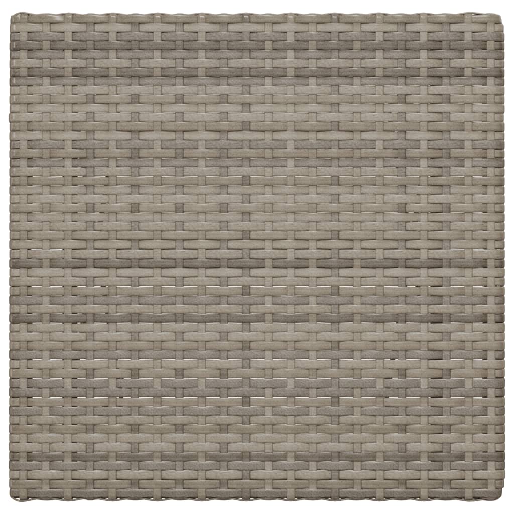 Taitettava bistropöytä harmaa 55x54x71 cm polyrottinki - Sisustajankoti.fi