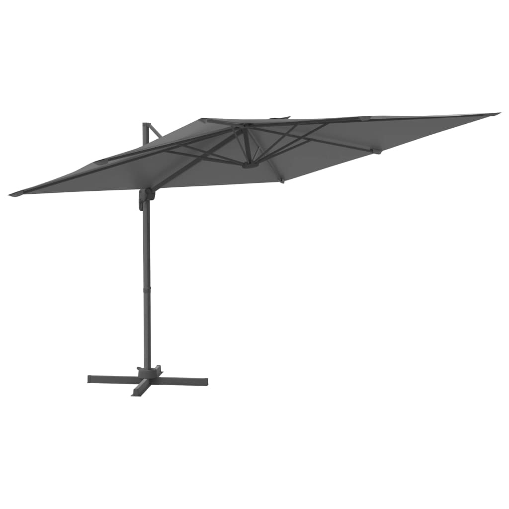 Riippuva LED-aurinkovarjo antrasiitti 400x300 cm - Sisustajankoti.fi
